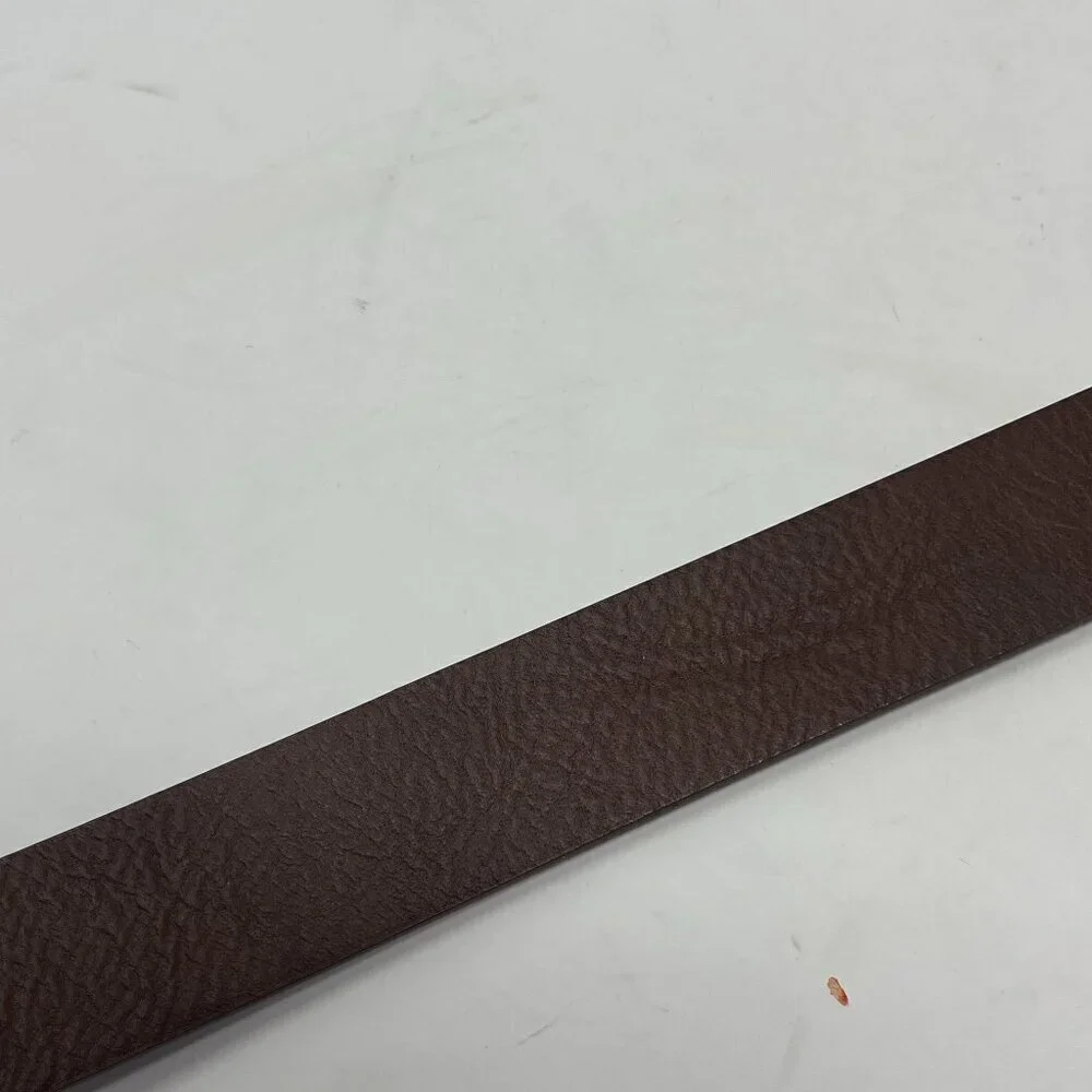 NWT Columbia brown leather belt boys silver hardware large 30-32